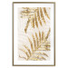 Plakat Złote eleganckie liście - rośliny w klimacie świątecznym 148042 additionalThumb 14