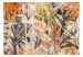 Fototapeta Rozproszona kolorystyka - barwna abstrakcja z egzotyczną roślinnością 135452 additionalThumb 1