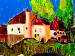 Obraz Malowana wieś - kolorowy, wiejski krajobraz pełen nasyconych barw 49752 additionalThumb 3