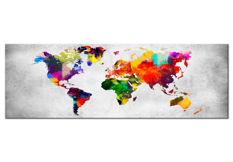 Obraz Mapa świata: Kolorowa rewolucja 97452