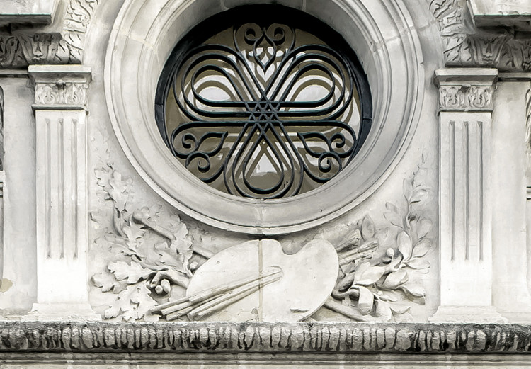 Obraz Różowe drzwi paryskiej kamienicy - fotografia architektury Paryża 132262 additionalImage 4