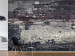Fototapeta Szare mury - fragmenty elewacji z betonu na tle z kolorowej cegły 91162
