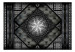 Fototapeta Symetryczna kompozycja - czarny deseń w orientalny wzór z pikowaniem 97172 additionalThumb 1
