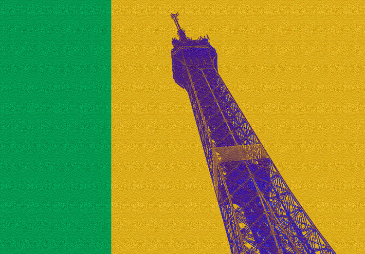 Plakat Kolorowy Paryż - kolaż z wieżami Eiffla w stylu pop-art 144782 additionalImage 2