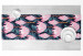 Bieżnik na stół Fantazyjne pąki – kompozycja z różowymi kwiatami na ciemnym tle 147682 additionalThumb 3