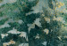 Obraz okrągły Zielone paprocie - bujna roślinność pokryta złotym pyłem 148703 additionalThumb 2