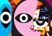 Obraz Sztuka kolorowych twarzy (4-częściowy) - modernistyczny styl postaci 96103 additionalThumb 5