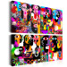 Obraz Sztuka kolorowych twarzy (4-częściowy) - modernistyczny styl postaci 96103 additionalThumb 2