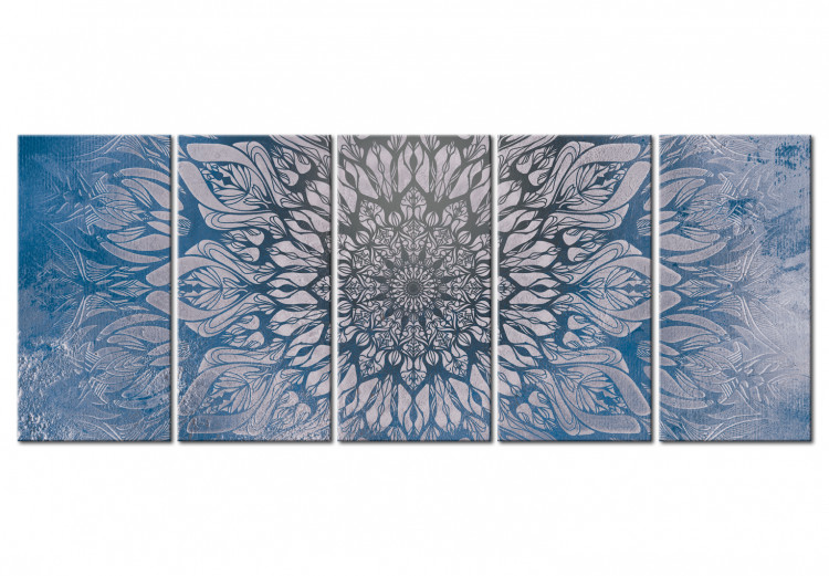 Obraz Hipnoza (5-częściowy) niebieski wąski 107813