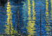 Okrągły obraz Vincent van Gogh - Gwieździsta noc nad Rhone - Łódź na tle niebieskiego nieba 148713 additionalThumb 4
