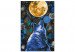 Obraz do malowania po numerach Niebieski wyjący wilk 138423 additionalThumb 5