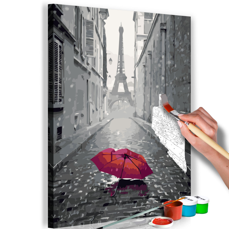 Obraz do malowania po numerach Paryż (Czerwona parasolka) 107333 additionalImage 3