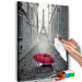 Obraz do malowania po numerach Paryż (Czerwona parasolka) 107333 additionalThumb 3