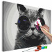 Obraz do malowania po numerach Kot w okularach 132033 additionalThumb 3