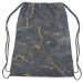 Worek plecak Spękana magma - grafitowy wzór imitujący kamień ze złotymi smugami 147433 additionalThumb 2