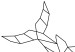 Obraz Czarne kontury płynącego wieloryba - biała, minimalistyczna abstrakcja 128043 additionalThumb 5