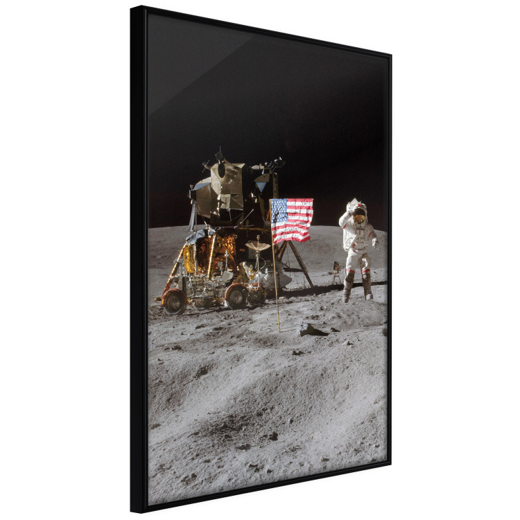 Plakat Lądowanie na Księżycu - zdjęcie statku, astronauty i flagi w kosmosie 146243 additionalImage 5