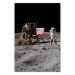 Plakat Lądowanie na Księżycu - zdjęcie statku, astronauty i flagi w kosmosie 146243