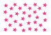 Fototapeta Gwiazdkowe różowe marzenia - figury geometryczne w postaci desenia w różowe gwiazdy na białym tle 90243 additionalThumb 1
