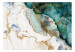 Fototapeta Turkusowa melancholia - abstrakcyjna marmurowa akwarela z deseniami 142953 additionalThumb 1