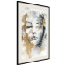 Plakat Portret nieznajomej - twarz kobiety ekspresyjnie malowany w szarościach 144753 additionalThumb 8