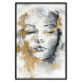 Plakat Portret nieznajomej - twarz kobiety ekspresyjnie malowany w szarościach 144753 additionalThumb 20