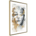 Plakat Portret nieznajomej - twarz kobiety ekspresyjnie malowany w szarościach 144753 additionalThumb 9
