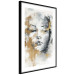 Plakat Portret nieznajomej - twarz kobiety ekspresyjnie malowany w szarościach 144753 additionalThumb 6