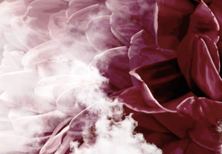 Obraz Daliowe obłoki - przenikające się zdjęcia chmur i różowych kwiatów 122783 additionalImage 5