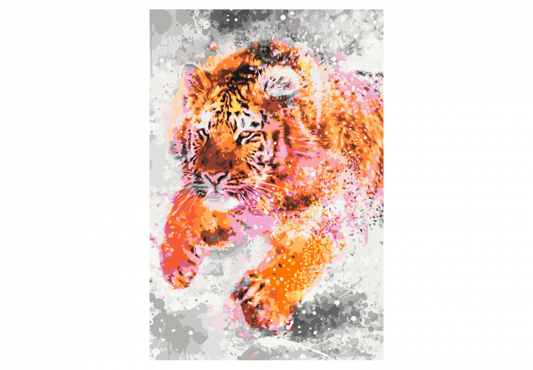 Obraz do malowania po numerach Biegnący tygrys 127483 additionalImage 7