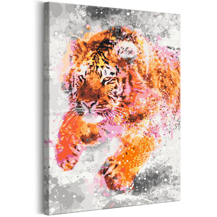 Obraz do malowania po numerach Biegnący tygrys 127483 additionalImage 4