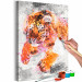 Obraz do malowania po numerach Biegnący tygrys 127483 additionalThumb 3