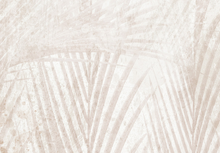 Fototapeta Piaskowy wypoczynek - delikatne liście palmy w kolorze beżowym 145283 additionalImage 4
