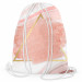 Worek plecak Perłowa planeta - abstrakcyjna kompozycja na tle różowych smug 147383
