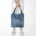 Torba na zakupy Kwiatowa mozaika - kompozycja w odcieniach niebieskiego i bieli 147583 additionalThumb 2