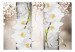 Fototapeta Eleganckie kwiaty - abstrakcja z białymi orchideami na tle deseni 60183 additionalThumb 1