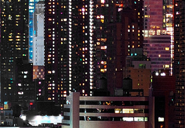 Obraz koło New York nocą - wysokie wieżowce Manhattanu w blasku księżyca 148614 additionalImage 2