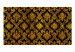Fototapeta Złoty wiek - regularne ornamenty w barokowym stylu na czarnym tle 89814 additionalThumb 1