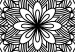 Obraz Orientalna mandala - czarno-biała kompozycja w stylu zen 124424 additionalThumb 5