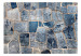 Fototapeta Elementy niebieskie - tło o nieregularnej teksturze bloków z kamienia 94244 additionalThumb 1