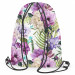 Worek plecak Radosny bukiet - kompozycja fioletowych kwiatów na białym tle 147564