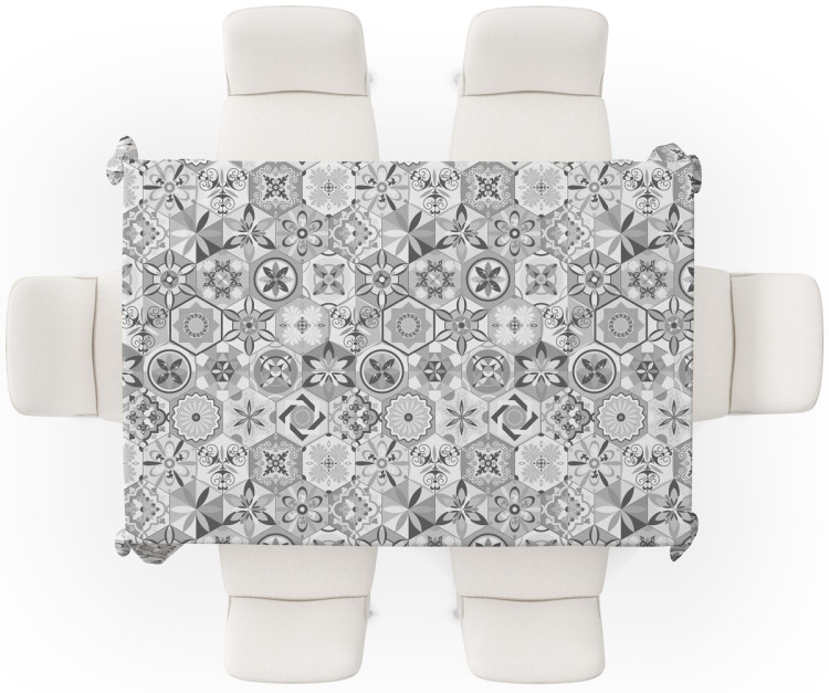 Obrus na stół Orientalne heksagony - motyw inspirowany ceramiką w stylu patchwork 147274 additionalImage 3