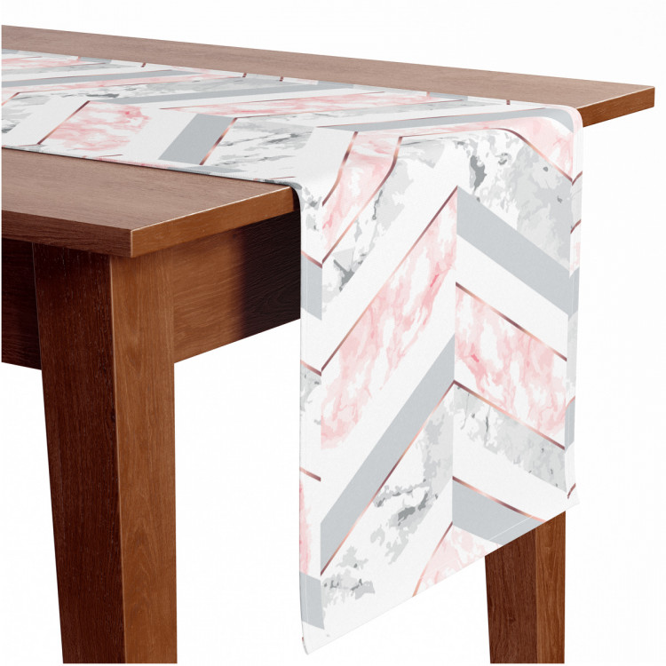 Bieżnik na stół Lekkość marmuru - minimalistyczna kompozycja w stylu glamour 147674