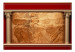 Fototapeta Starożytny Egipt - rzeźba faraona na piaskowym tle z dwoma kolumnami 90474 additionalThumb 1
