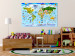 Obraz Mapa świata dla dzieci - kolorowe podróże 97574 additionalThumb 3