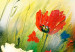 Obraz Wiatr na łące (3-częściowy) - polne kwiaty i maki z zieloną trawą 47494 additionalThumb 4