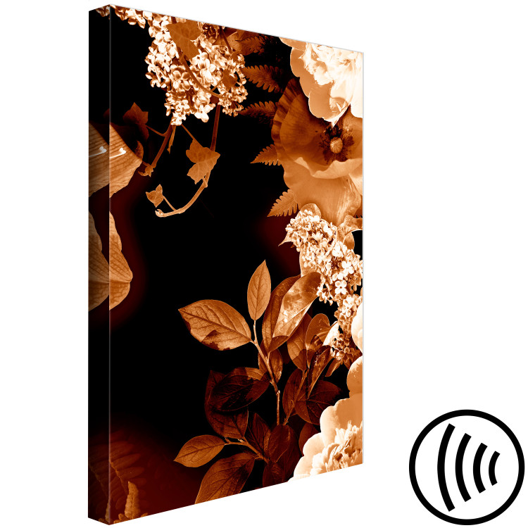 Obraz Jesienna kompozycja kwiatowa - motyw florystyczny w sepii i bieli 123915 additionalImage 6