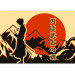 Fototapeta Samotny samuraj - japoński napis, górski pejzaż i postać anime 145515 additionalThumb 3