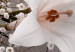 Fototapeta Wiosna - abstrakcja z kwiatami lilii na tle z fantazyjnymi elementami 132225 additionalThumb 3