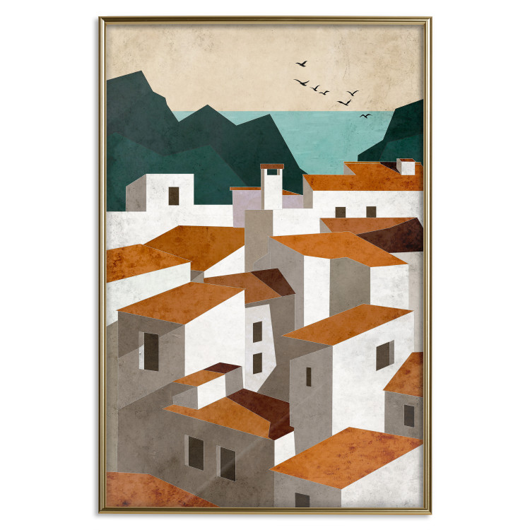 Plakat Miasteczko - pejzaż gór, morza i architektury śródziemnomorskiej 145535 additionalImage 23